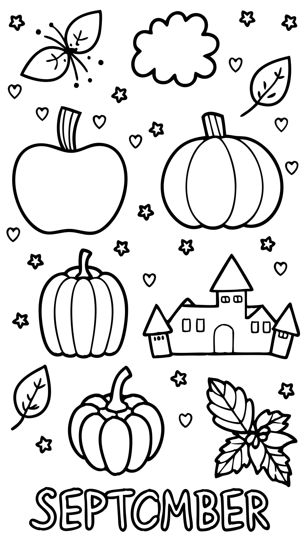 september coloring pages